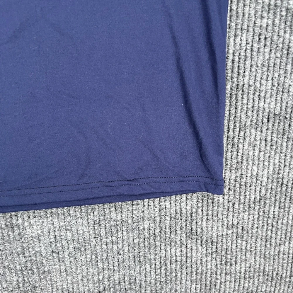 Under Armour Navy Shirt Mens Large Blue Short Sleeve Loose Fit Performance